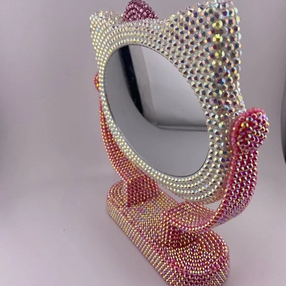 Hello Kitty Pink White Stand Vanity Mirror- New in box - Picture 5 of 7